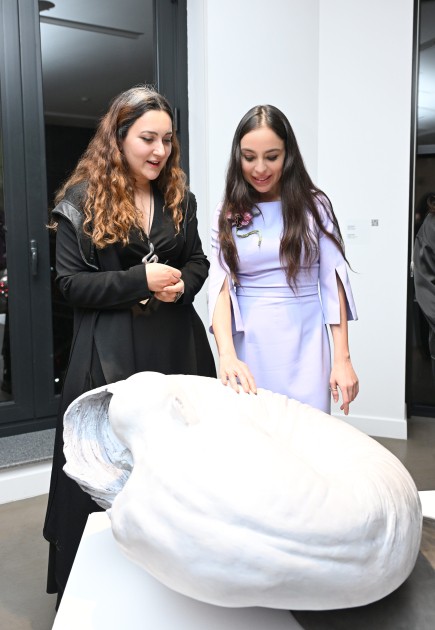 Leyla Əliyeva "Mənzərəyə açılan ev" sərgisində - FOTOLAR