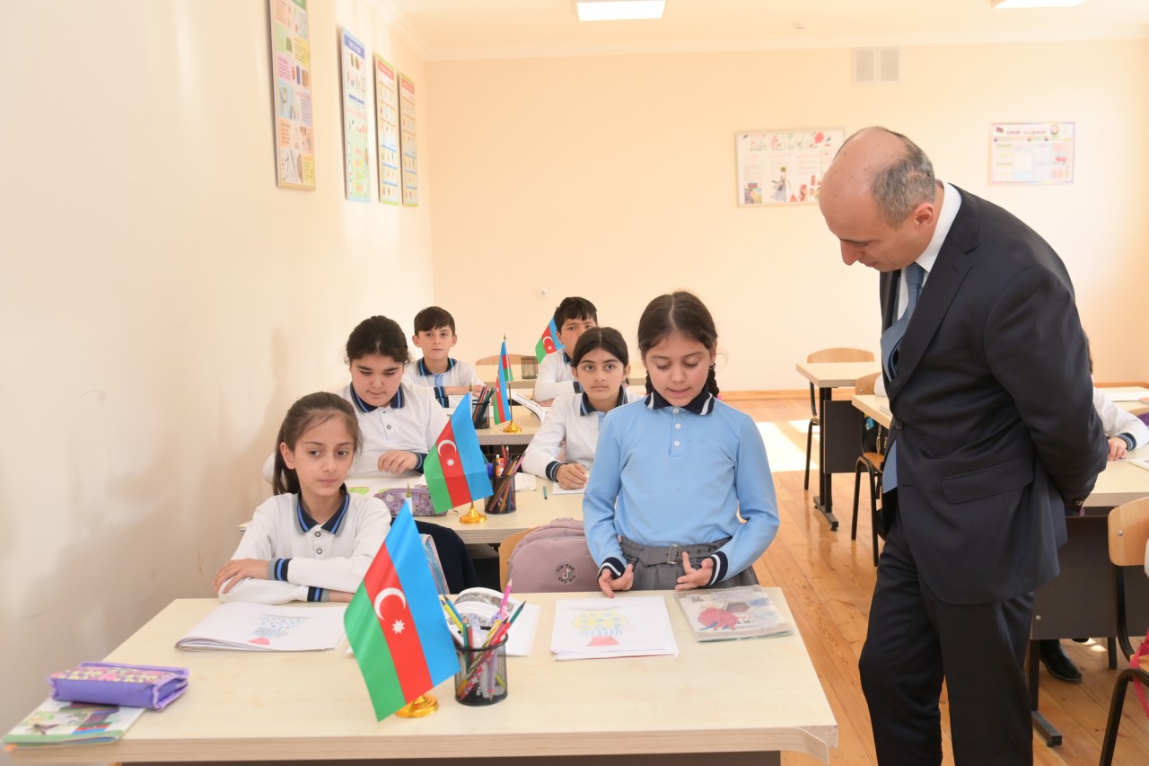 Elm və təhsil naziri Xankəndi və Xocalıda təhsil müəssisələrində olub - FOTOLAR