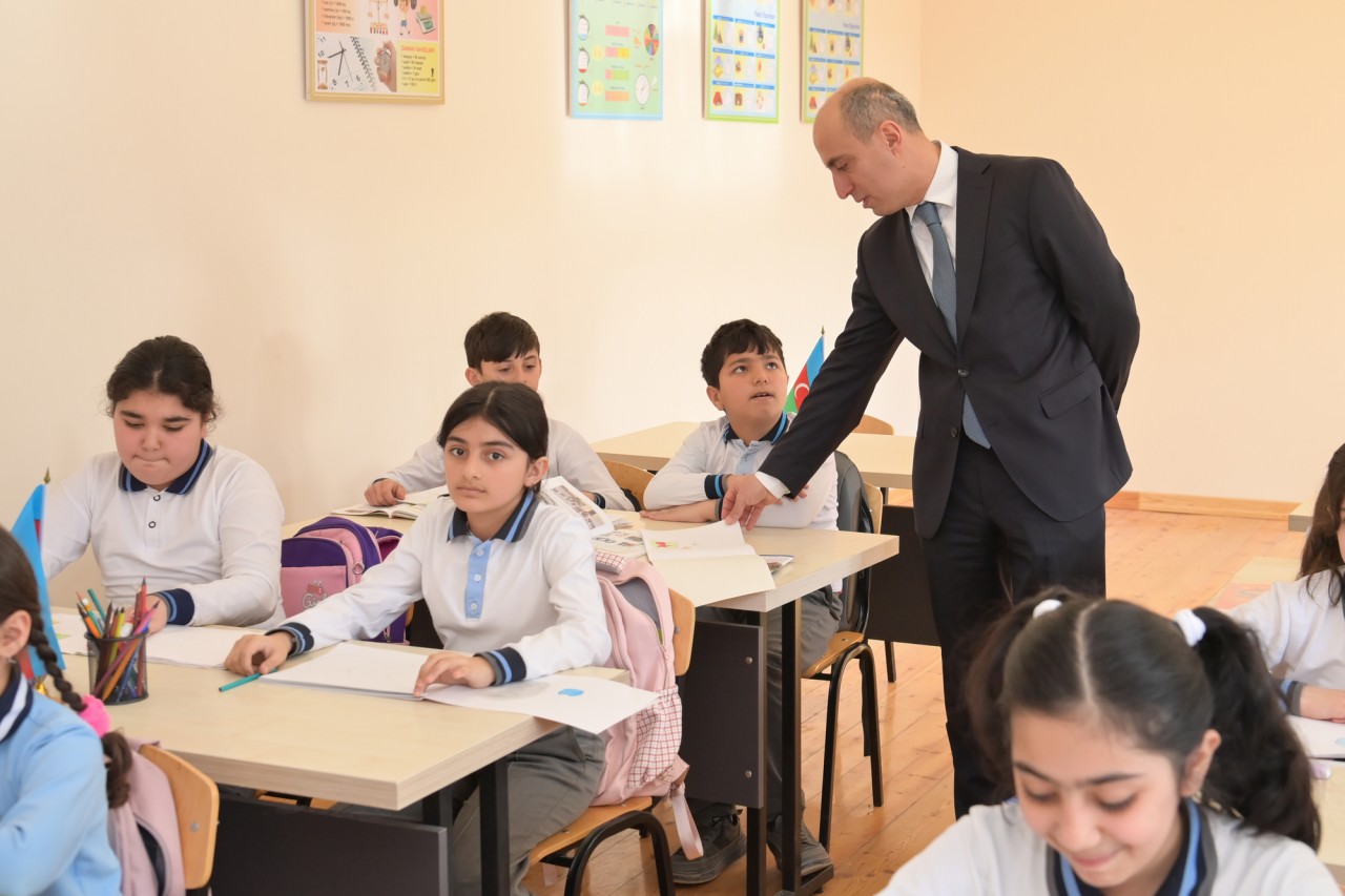 Elm və təhsil naziri Xankəndi və Xocalıda təhsil müəssisələrində olub - FOTOLAR