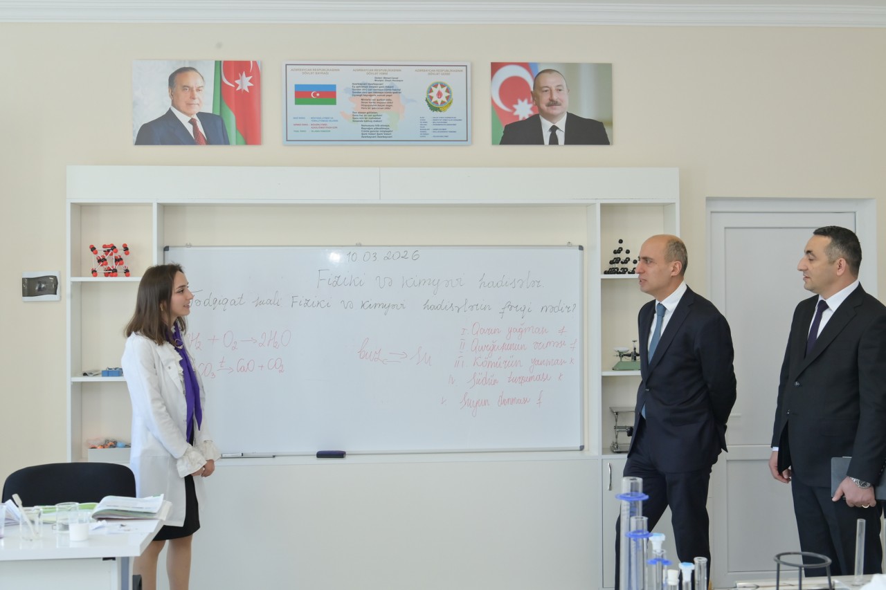 Elm və təhsil naziri Xankəndi və Xocalıda təhsil müəssisələrində olub - FOTOLAR