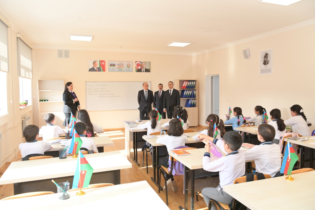 Elm və təhsil naziri Xankəndi və Xocalıda təhsil müəssisələrində olub - FOTOLAR