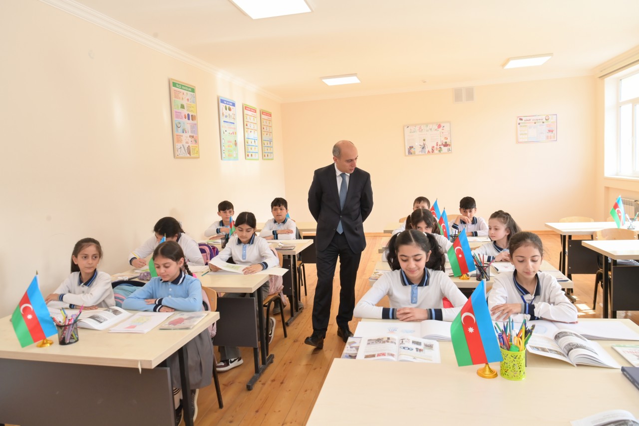 Elm və təhsil naziri Xankəndi və Xocalıda təhsil müəssisələrində olub - FOTOLAR