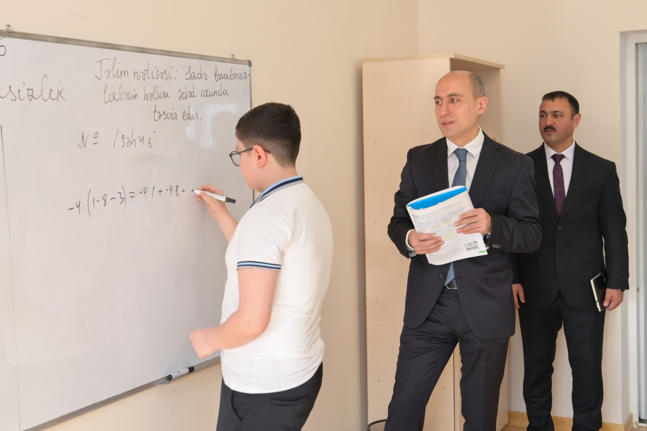 Elm və təhsil naziri Xankəndi və Xocalıda təhsil müəssisələrində olub - FOTOLAR