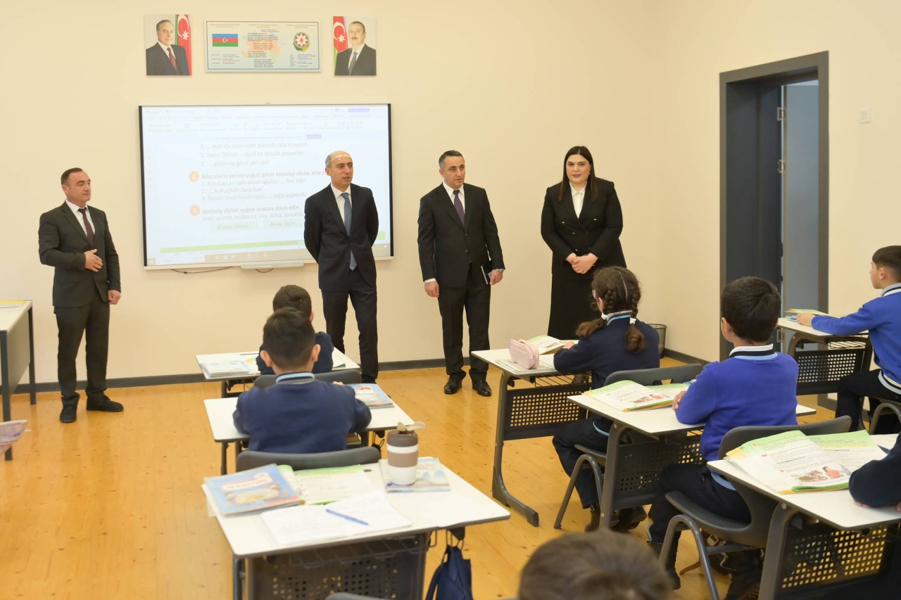 Nazir Emin Əmrullayev Şuşada tədris prosesini izlədi - FOTOLAR