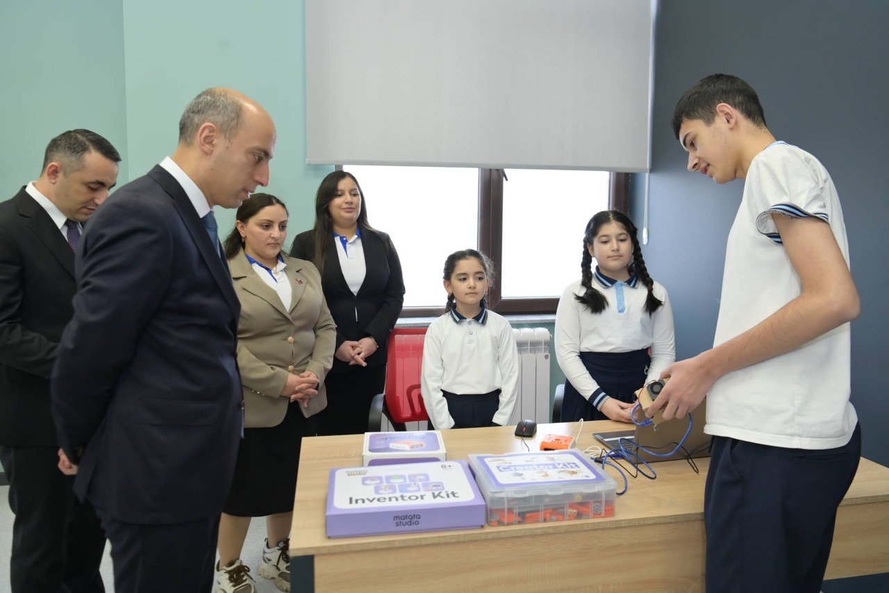 Nazir Emin Əmrullayev Şuşada tədris prosesini izlədi - FOTOLAR