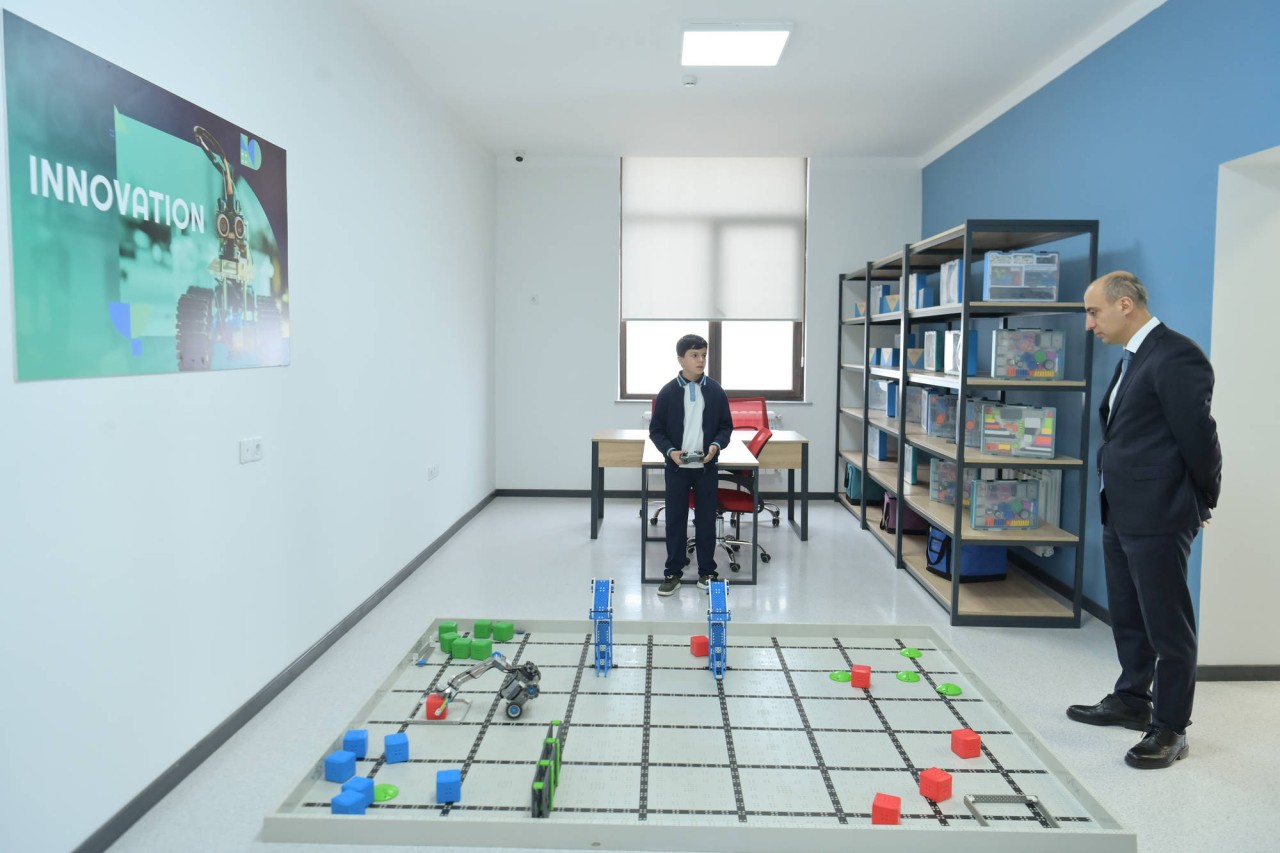 Nazir Emin Əmrullayev Şuşada tədris prosesini izlədi - FOTOLAR