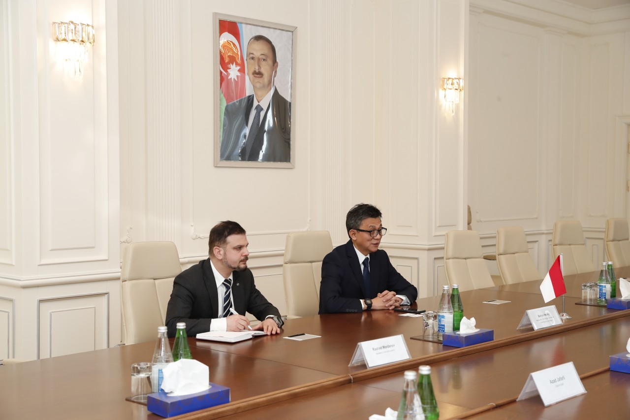 Nazir Məcnun Məmmədov Berlian Helmini ilə görüşdü - FOTOLAR