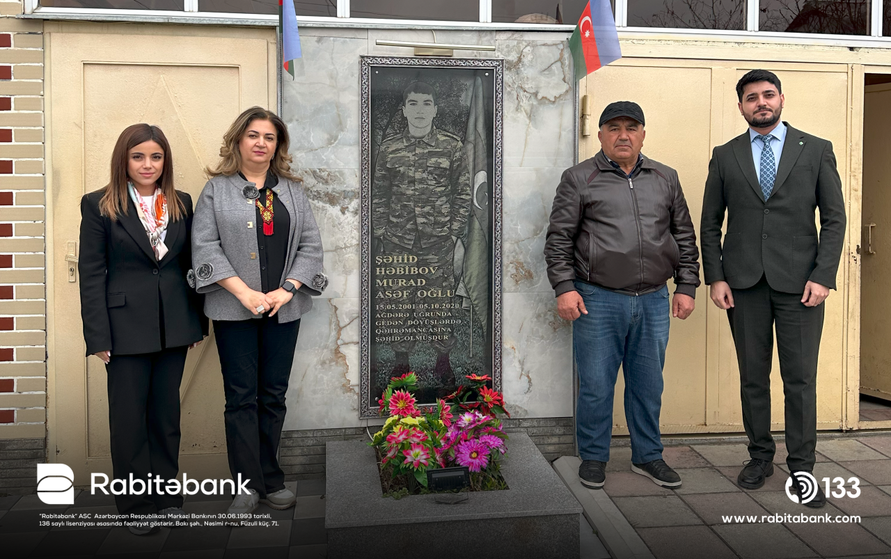 "Rabitəbank" bayram ərəfəsində şəhid ailələrini ziyarət edib - FOTOLAR