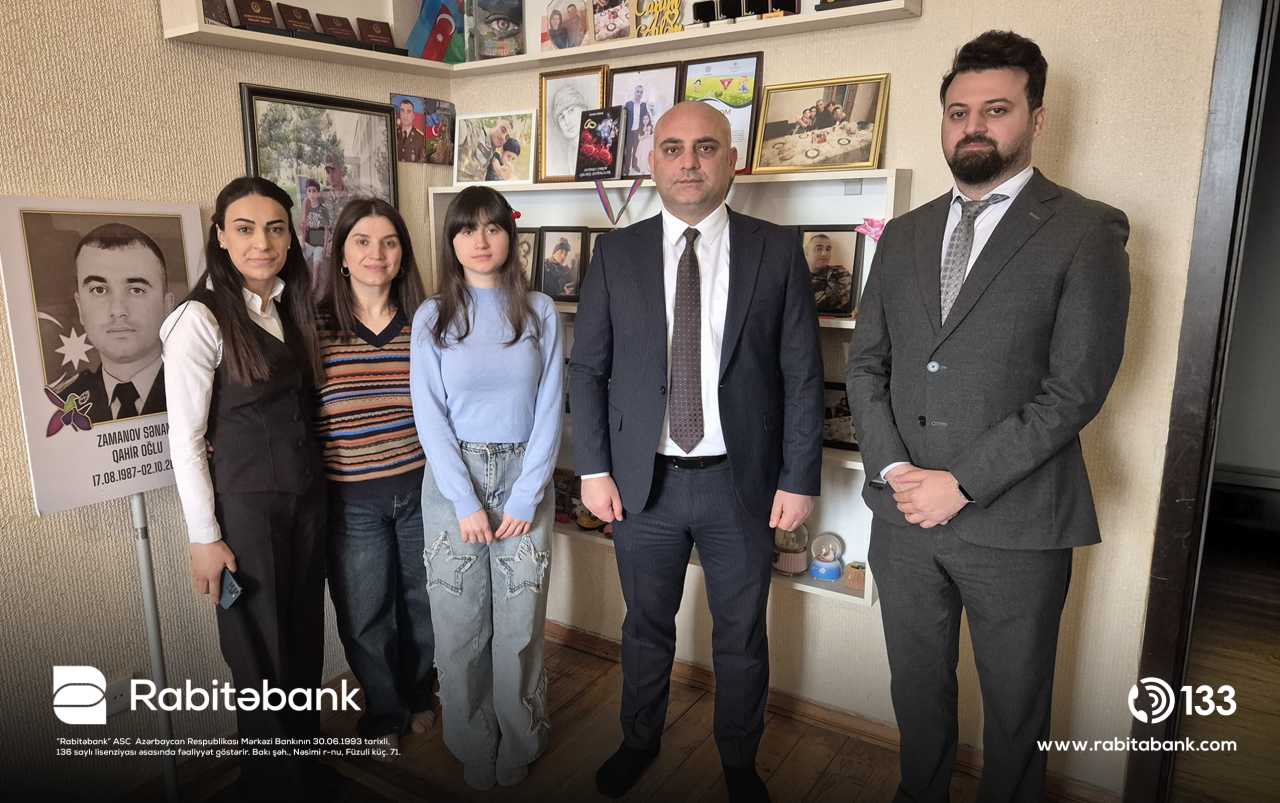 "Rabitəbank" bayram ərəfəsində şəhid ailələrini ziyarət edib - FOTOLAR