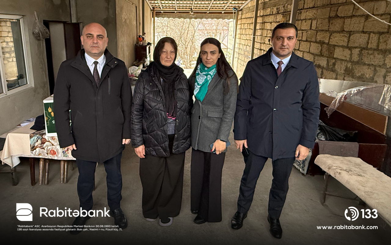 "Rabitəbank" bayram ərəfəsində şəhid ailələrini ziyarət edib - FOTOLAR