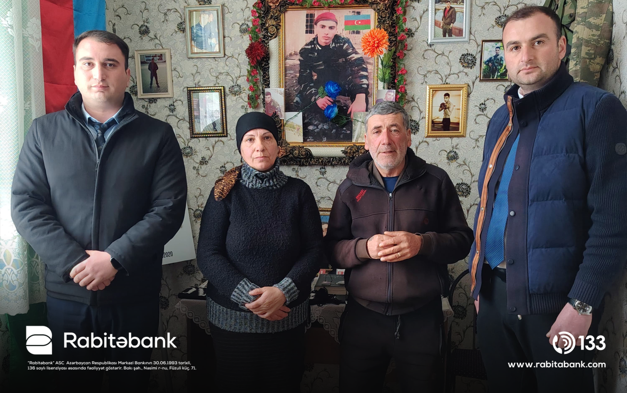 "Rabitəbank" bayram ərəfəsində şəhid ailələrini ziyarət edib - FOTOLAR
