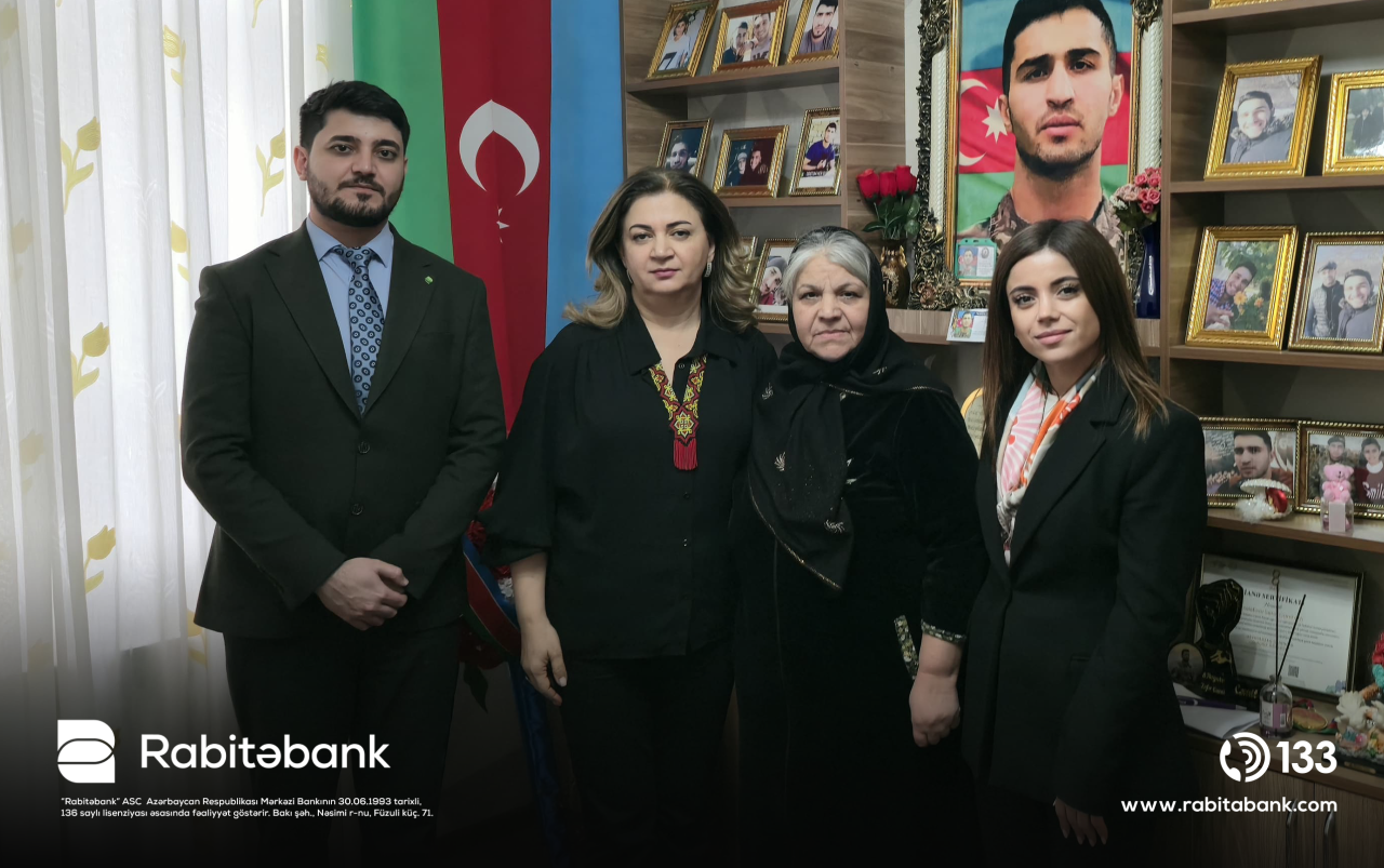 "Rabitəbank" bayram ərəfəsində şəhid ailələrini ziyarət edib - FOTOLAR