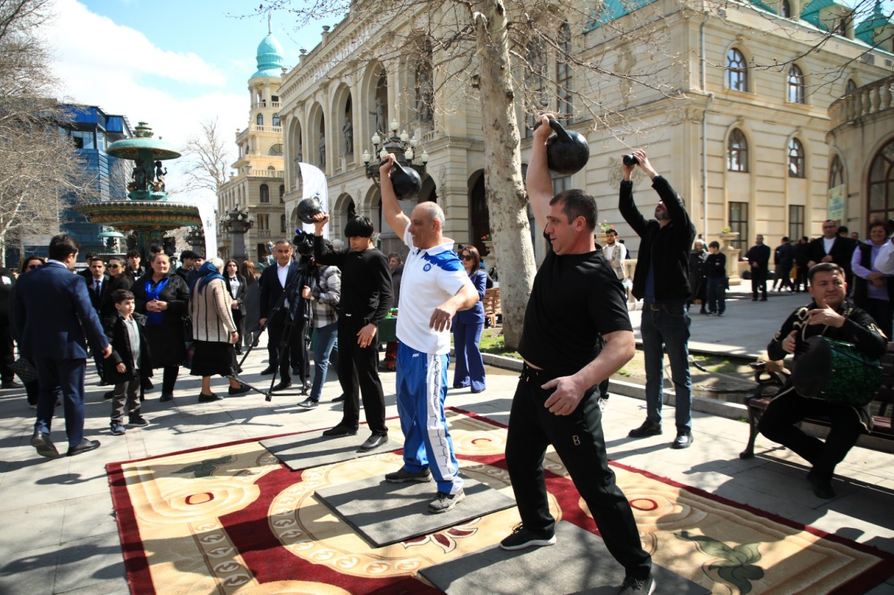 Gəncədə İlaxır çərşənbə və Novruz bayramı qeyd olundu - FOTOLAR