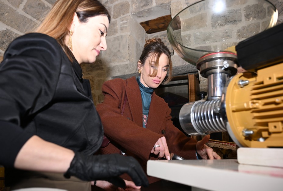 Prezidentin gəlini Buxara karvansarasının açılışında - FOTOLAR