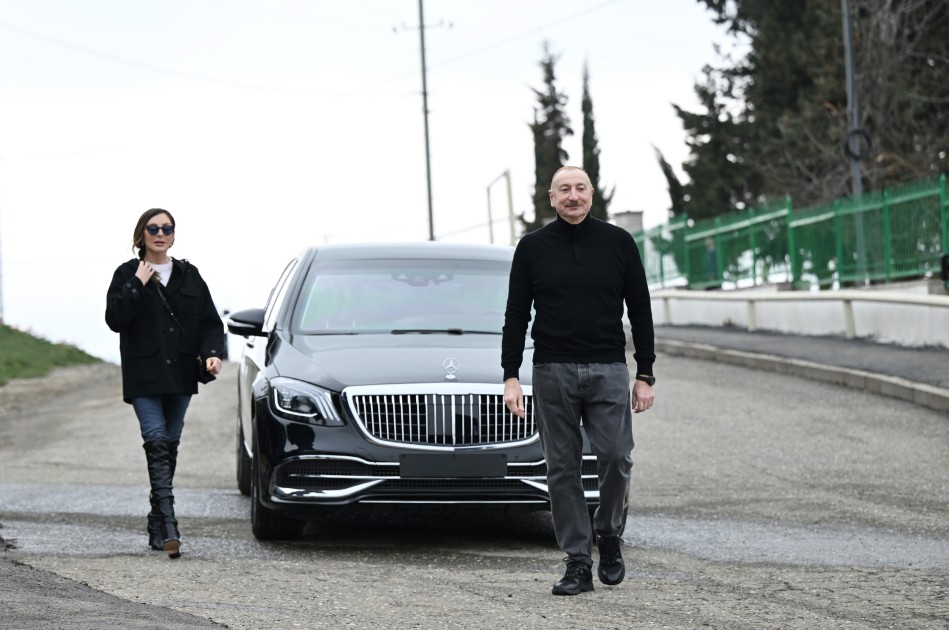 İlham Əliyev və xanımı Xocavənddə - YENİLƏNİB (FOTOLAR/VİDEO)