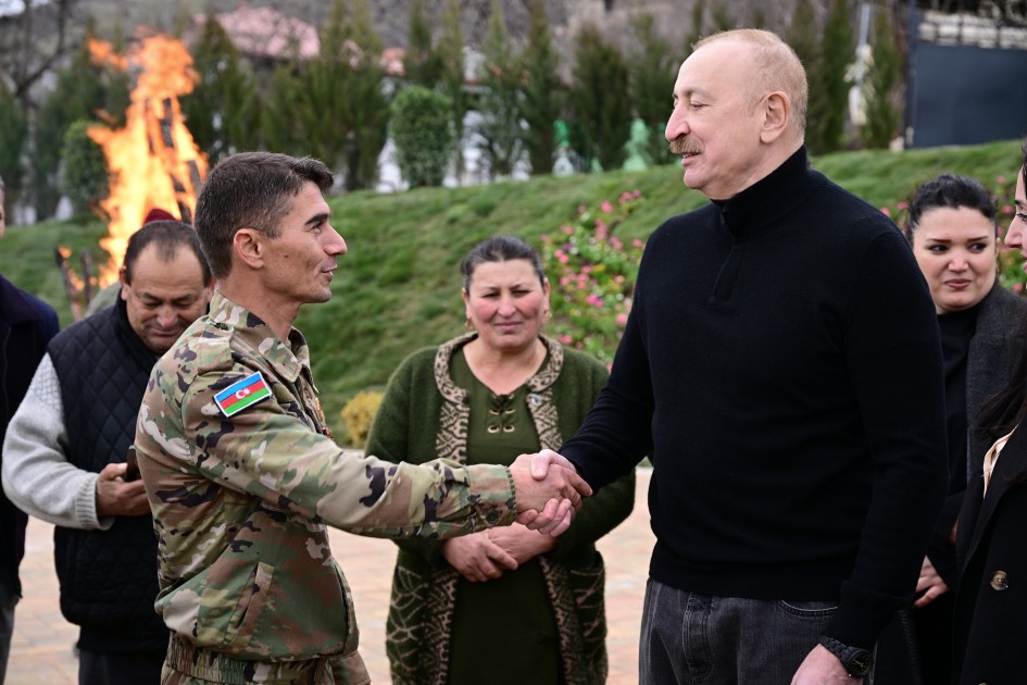 İlham Əliyev və xanımı Xocavənddə - YENİLƏNİB (FOTOLAR/VİDEO)