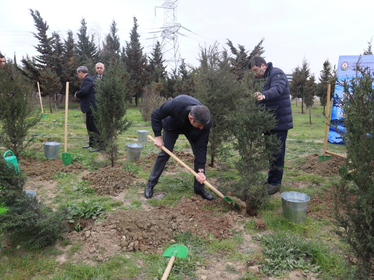 Yasamalda Novruz tədbiri və ağacəkmə aksiyası keçirildi - FOTOLAR