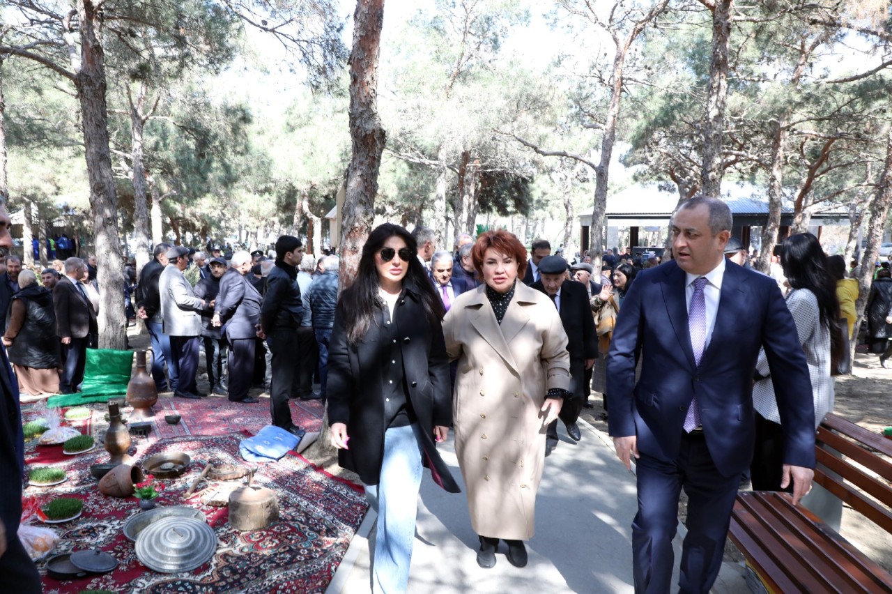 Suraxanı rayonunda yeni salınan park sakinlərin istifadəsinə verildi - FOTOLAR