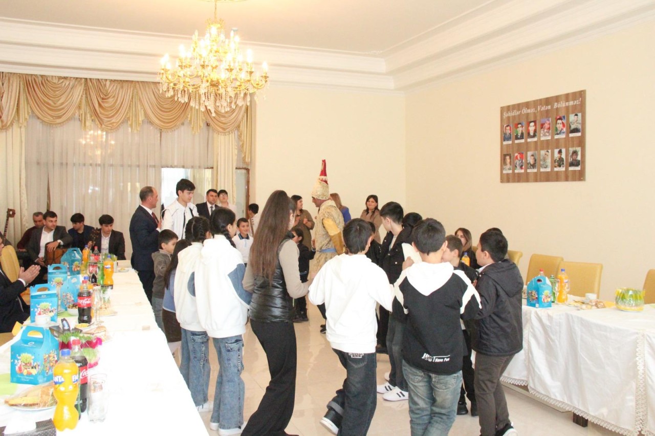 Goranboyda şəhidlərimizin azyaşlı övladları ilə görüş keçirildi - FOTOLAR