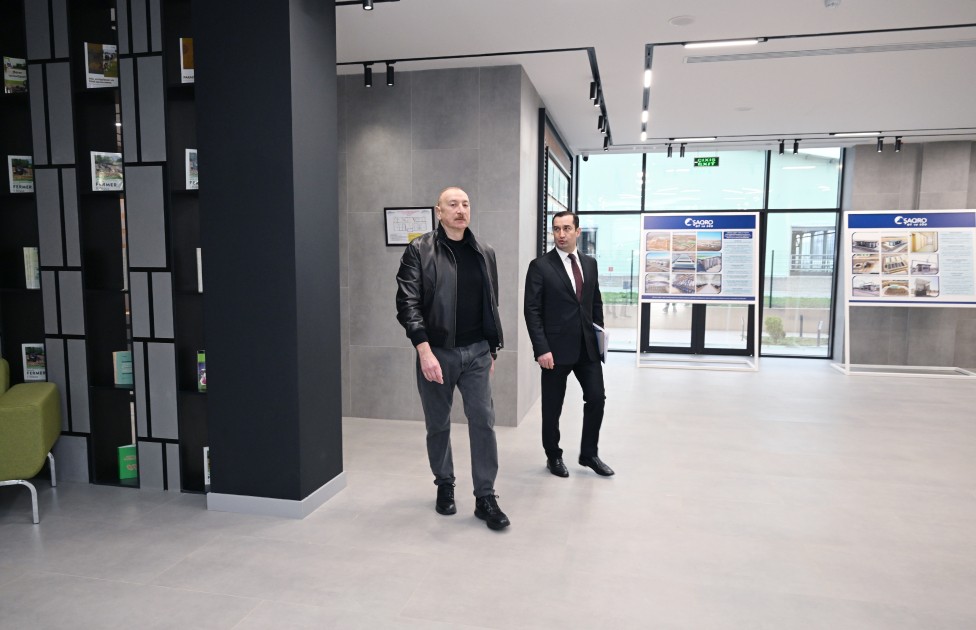 İlham Əliyev “Şirvan Aqro” heyvandarlıq kompleksinin açılışında - FOTOLAR