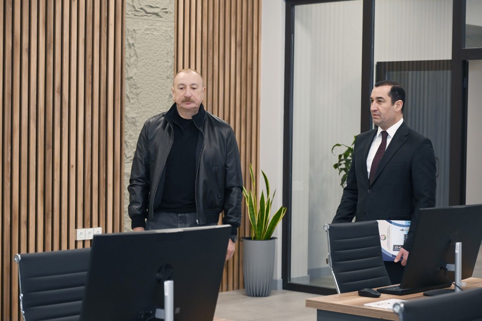 İlham Əliyev “Şirvan Aqro” heyvandarlıq kompleksinin açılışında - FOTOLAR