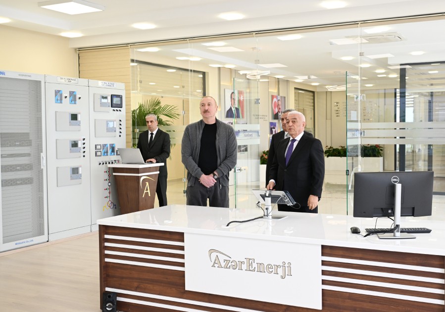 Prezident “Abşeron” Batareya Enerji Saxlanc Mərkəzinin açılışında - FOTOLAR