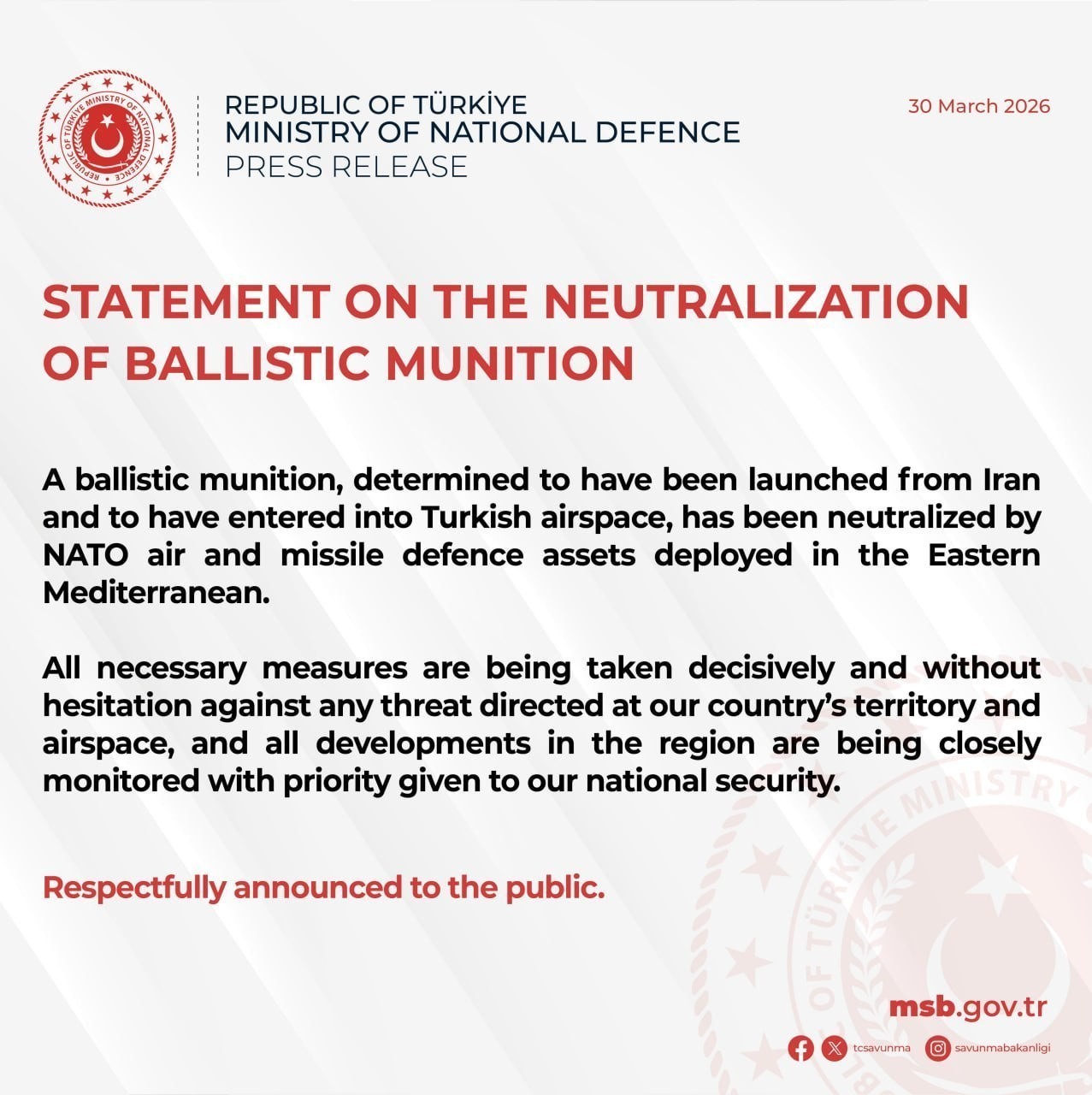 İran Türkiyəyə ballistik raket atdı - FOTO