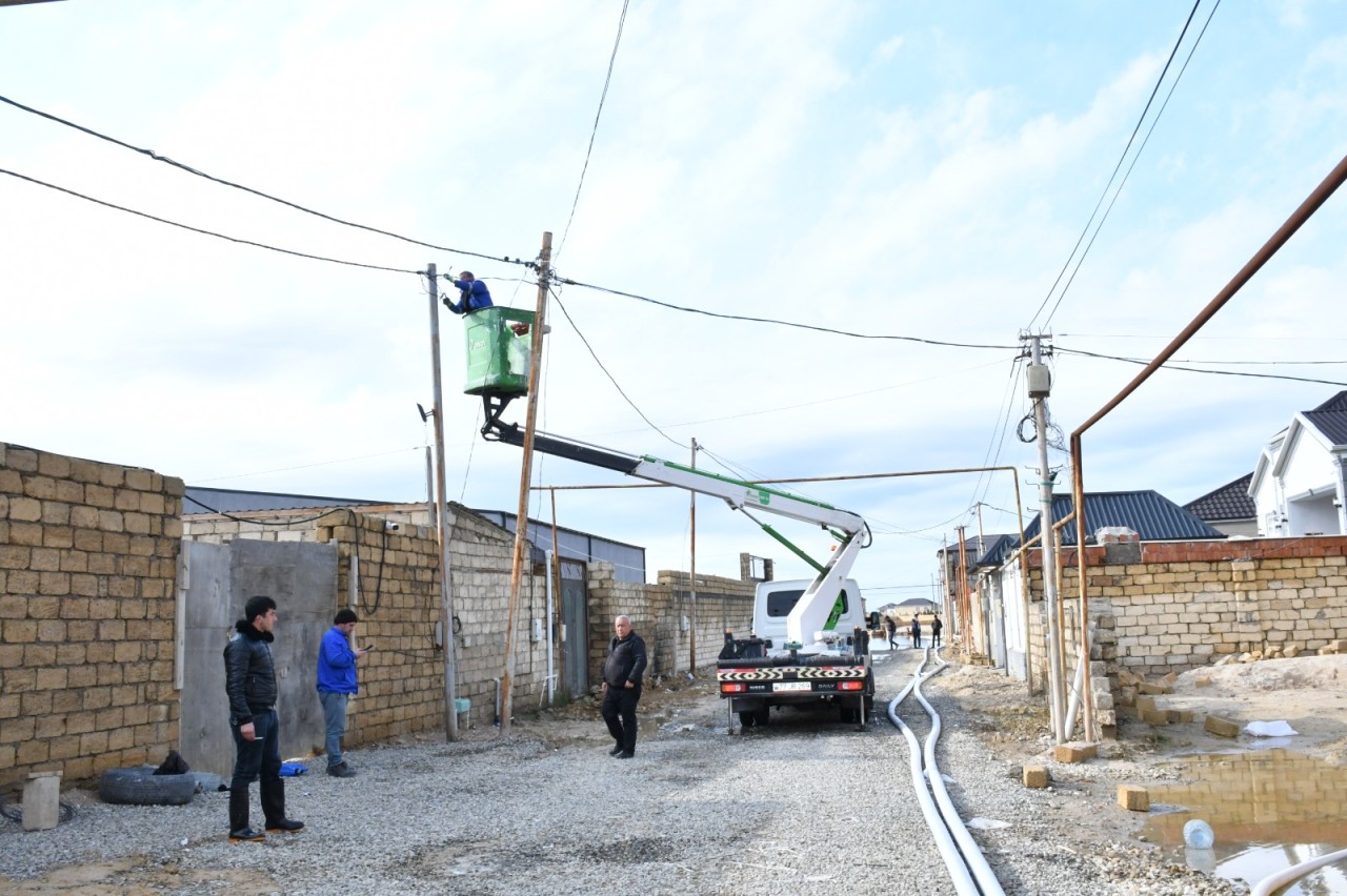 Abşeronda yağışın fəsadları aradan qaldırılır - FOTOLAR