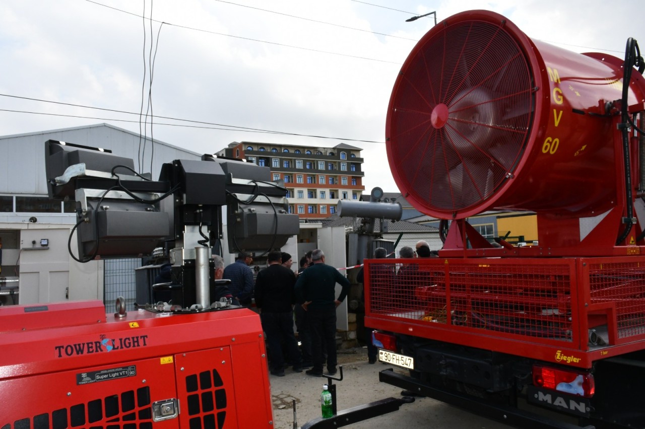 Abşeronda yağışın fəsadları aradan qaldırılır - FOTOLAR