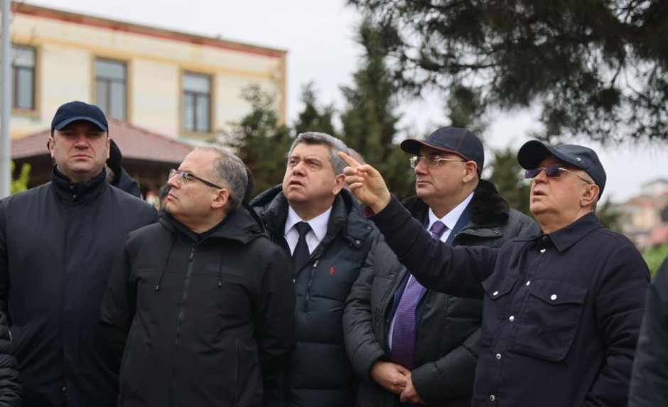 Kəmaləddin Heydərov Badamdarda sürüşmə sahəsinə baxış keçirdi - FOTO