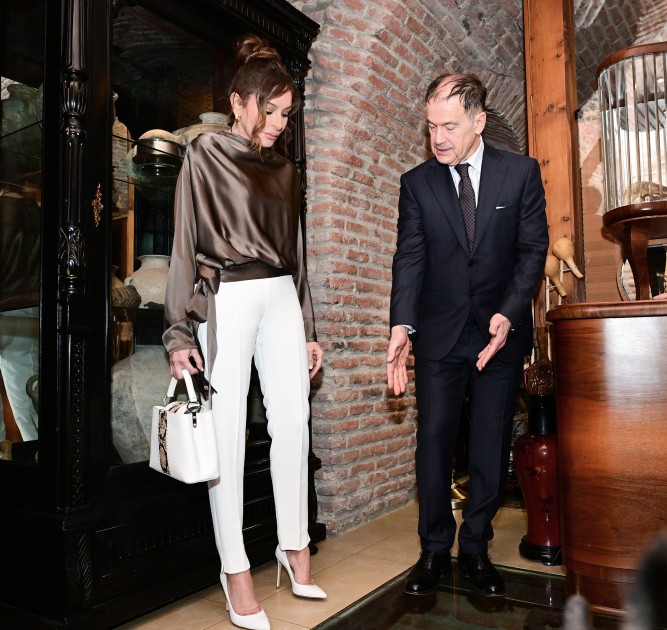 Mehriban Əliyevanın şərəfinə lanç verildi - FOTOLAR