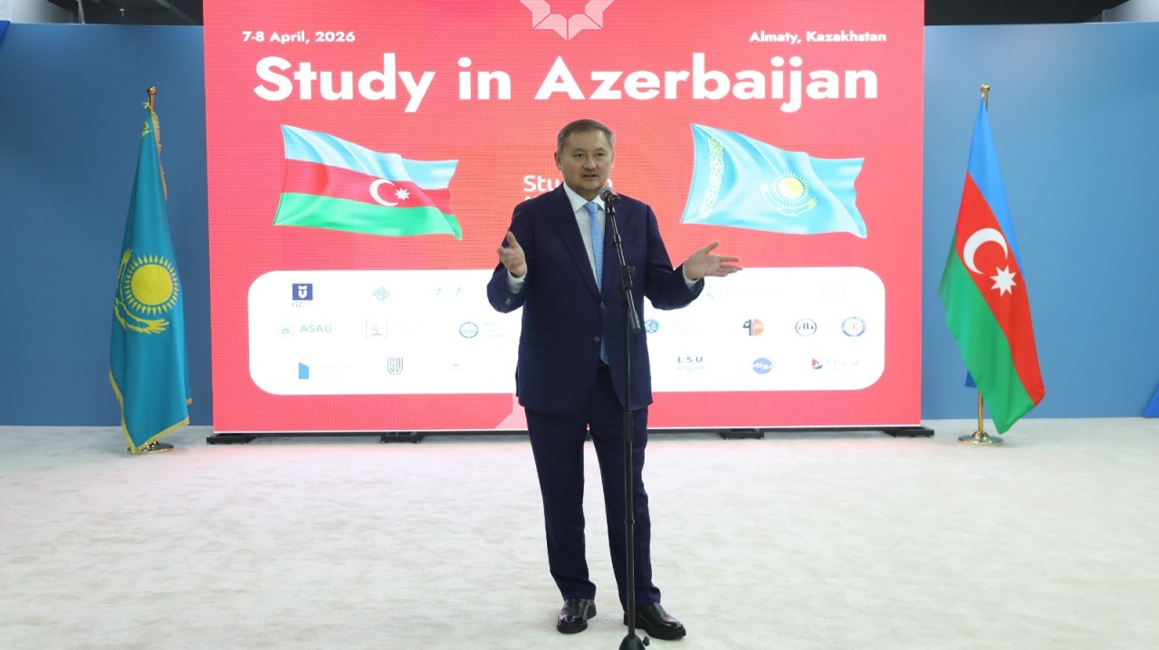 Qazaxıstanda “Study in Azerbaijan” təhsil sərgisinin açılışı baş tutub - FOTOLAR