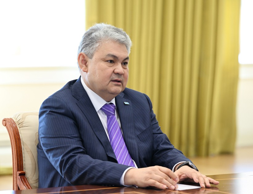 İlham Əliyev Qazaxıstanın xarici işlər və nəqliyyat nazirlərini qəbul etdi - FOTOLAR