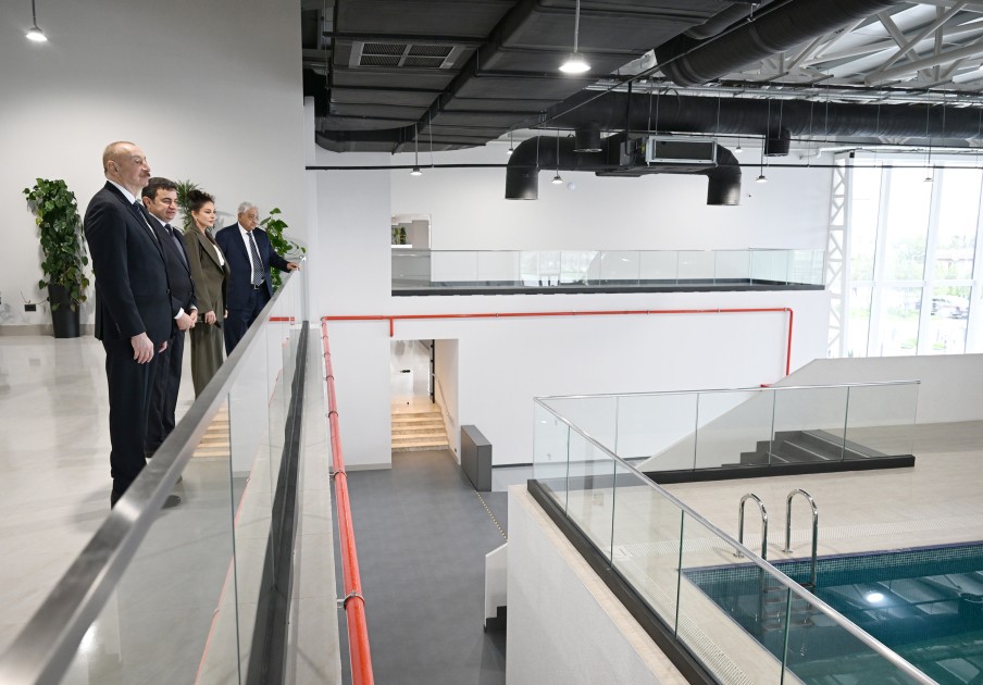 Prezident Milli Aviasiya Akademiyasında açılış etdi - FOTOLAR