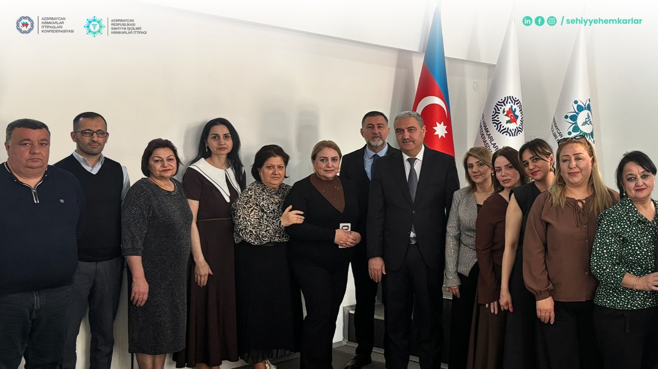 Səhiyyə İşçiləri Həmkarlar İttifaqı növbəti görüş keçirdi - FOTOLAR