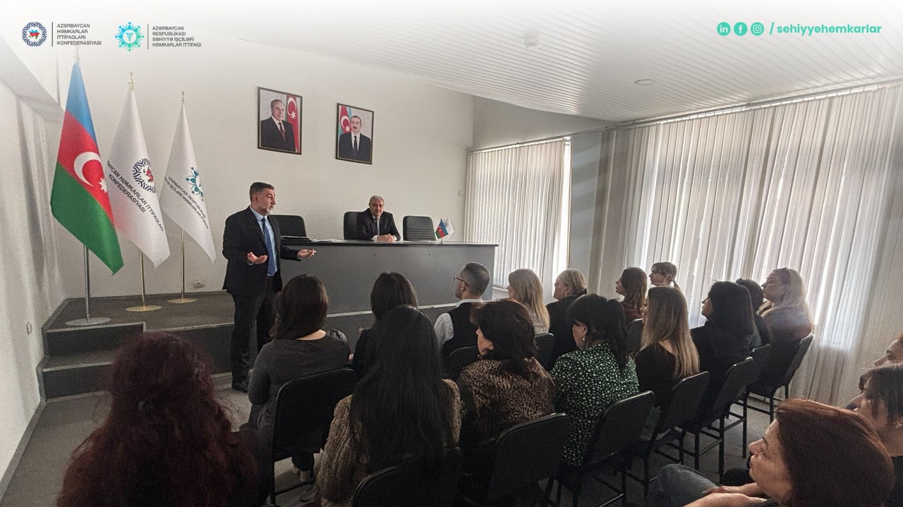 Səhiyyə İşçiləri Həmkarlar İttifaqı növbəti görüş keçirdi - FOTOLAR