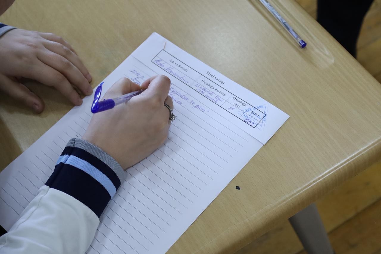 Tarixi qələbəmiz şagirdlərin qələmində - FOTOLAR