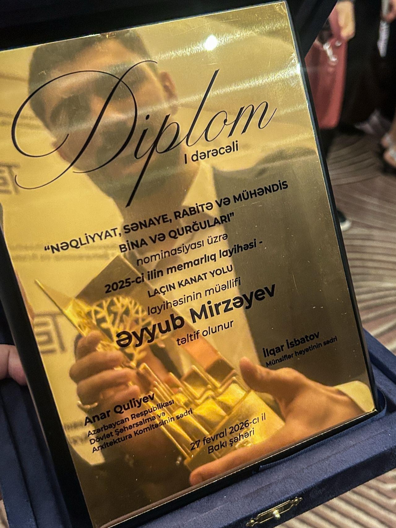 AzMİU məzununun layihəsi mükafata layiq görüldü