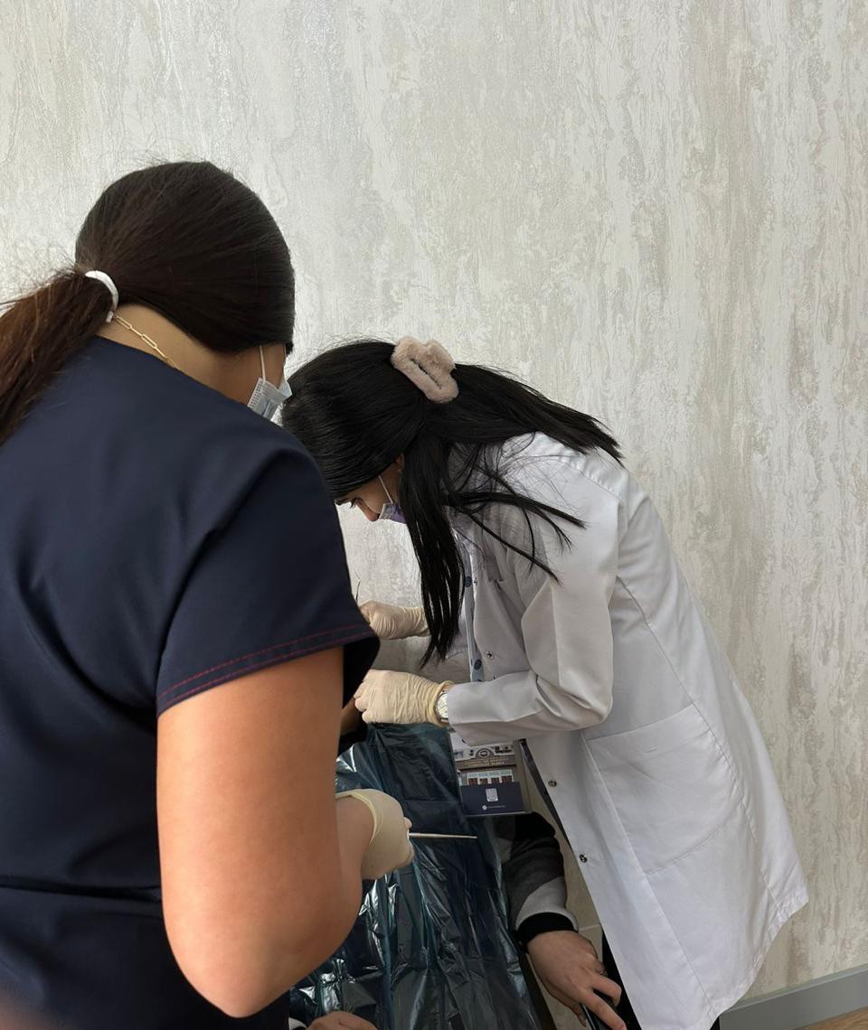 Səhiyyə Nazirliyi “Böyük Qayıdış” çərçivəsində ilk dəfə portativ stomatoloji qurğu tətbiq etdi - FOTOLAR