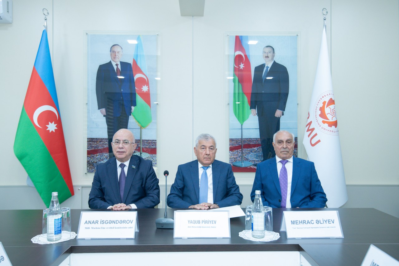 BMU-da Milli Məclisin Elm və təhsil komitəsi ilə birgə tədbir keçirilib - FOTOLAR