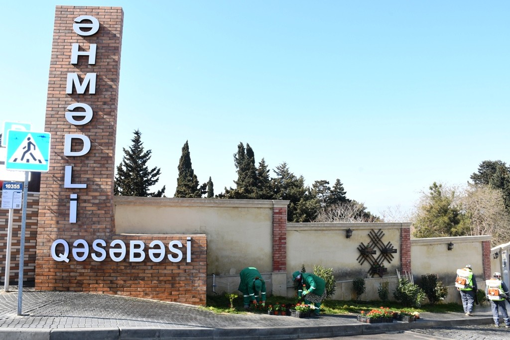 Bakı küçələri yuyuldu - FOTOLAR