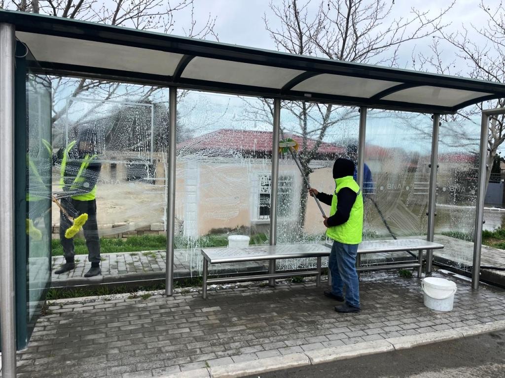 Bakı küçələri yuyuldu - FOTOLAR