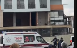 Bakıda yeni tikilmiş binada partlayış- Fəhlə öldü (VİDEO)