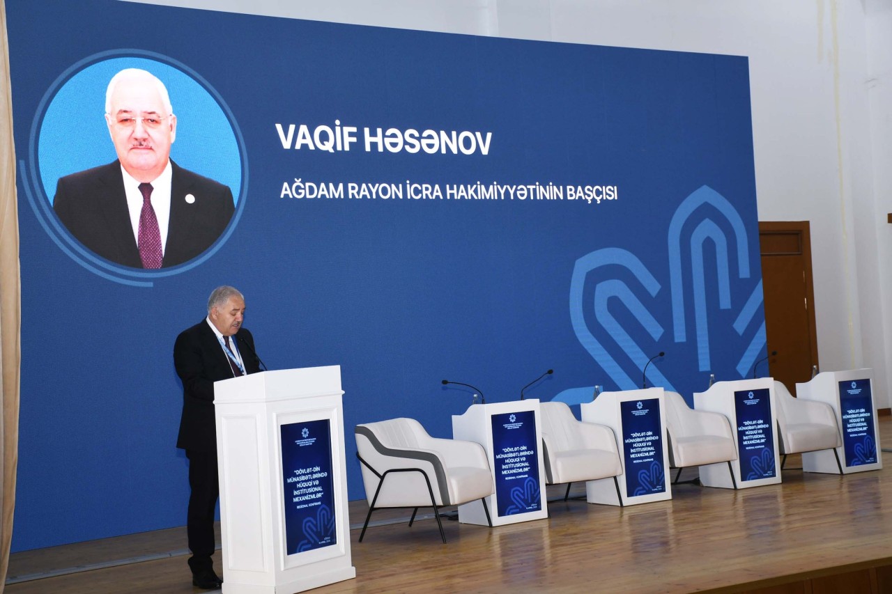 Ağdamda regional konfrans keçirilib - FOTOLAR