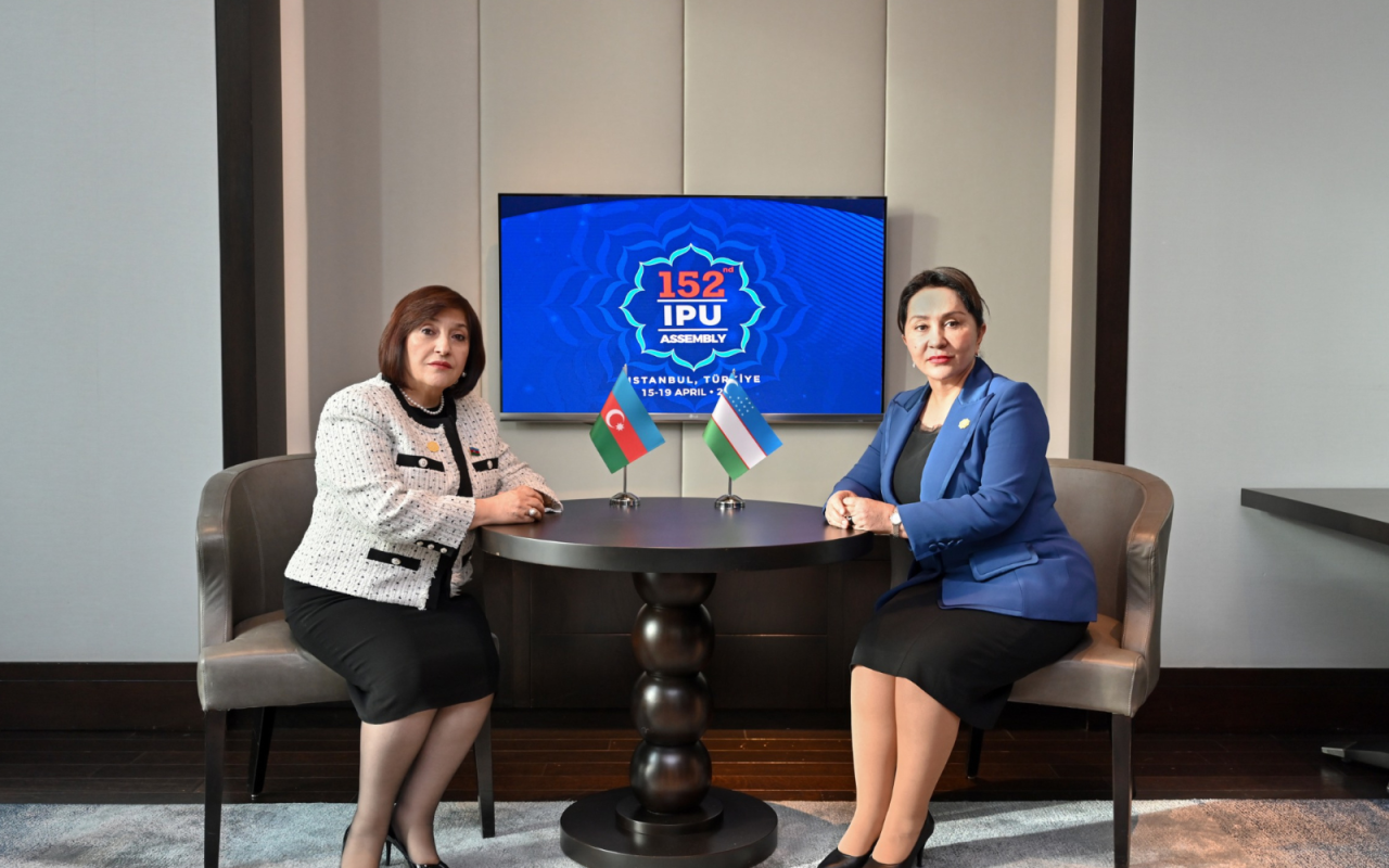 Sahibə Qafarova İstanbulda özbəkistanlı həmkarı ilə görüşdü- FOTO