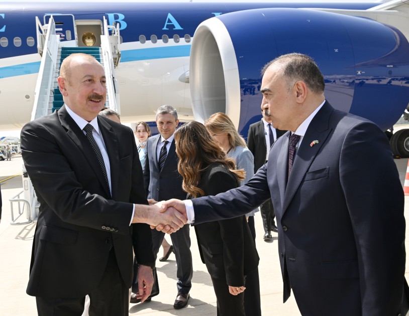 İlham Əliyev Türkiyəyə getdi - FOTOLAR