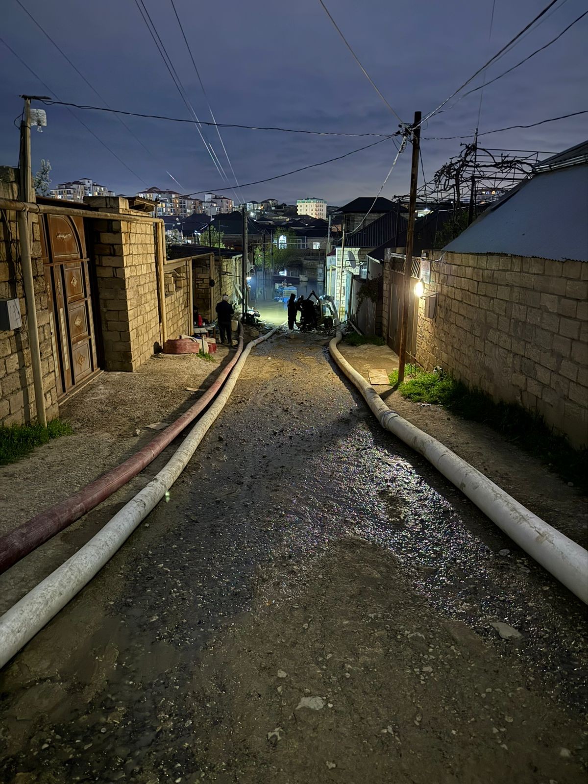 Abşeronda yağışın fəsadları aradan qaldırılır - FOTOLAR