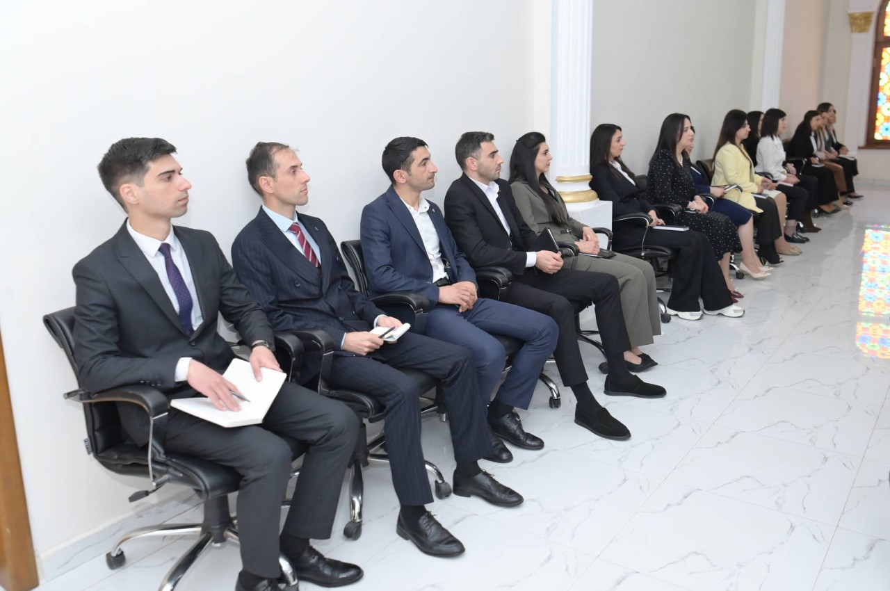 Emin Əmrullayev Quba-Xaçmaz regionu üzrə təhsil işçiləri ilə görüşdü - FOTOLAR