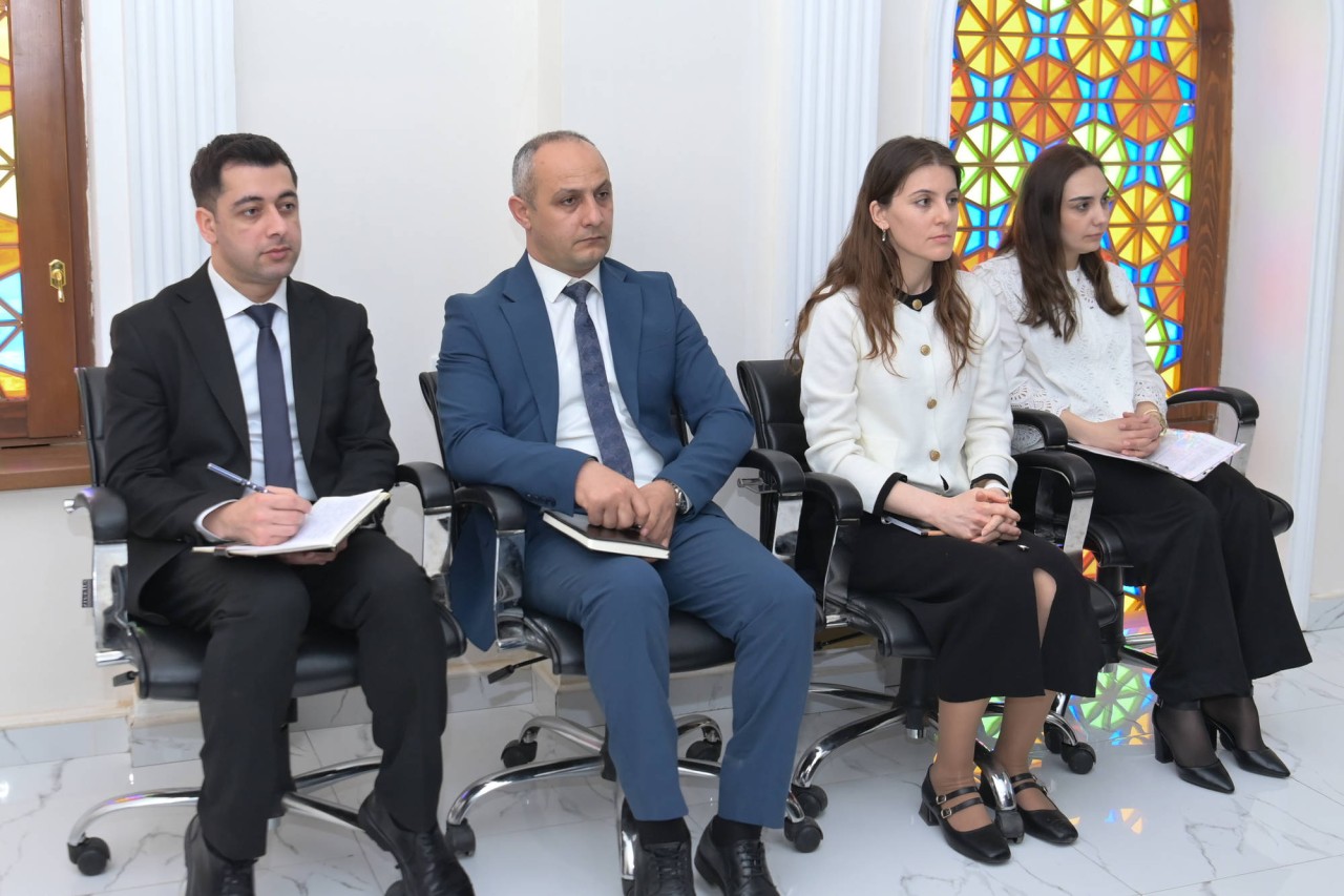 Emin Əmrullayev Quba-Xaçmaz regionu üzrə təhsil işçiləri ilə görüşdü - FOTOLAR