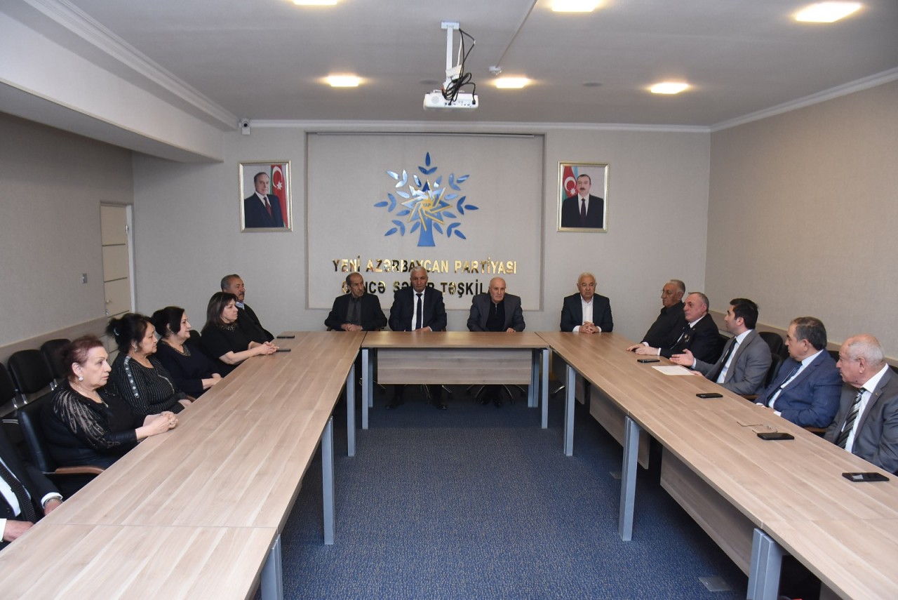 Gəncədə YAP veteranları ilə görüş keçirildi - FOTOLAR